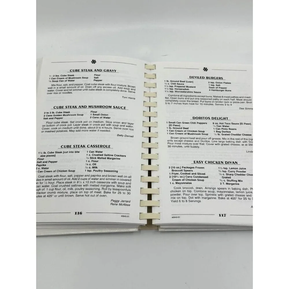 A Taste Of Heaven Spiral Bound Cookbook Marietta First Baptist Church SC 2001‎